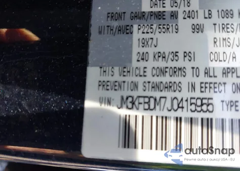 2018 Mazda Cx-5 Grand Touring from USA, damaged, VIN JM3KFBDM7J0415955